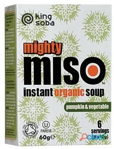 King Soba Miso soep instant pompoen bio 6x10g